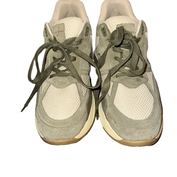 Anine Bing Dina Sneakers Khaki Size 11 - Picture 5 of 9